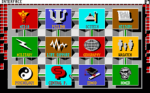 The computer terminal interface Portal 1986 screenshot.png