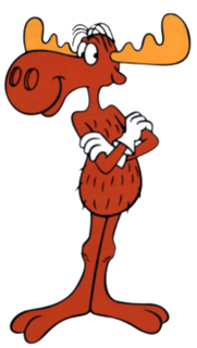 Bullwinkle J. Moose American animated film and television character