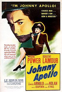 <i>Johnny Apollo</i> (film) 1940 film by Henry Hathaway
