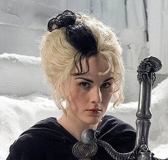 Michelle Dockery as Susan in the 2006 TV adaptation of Hogfather