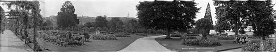 Historic panorama of the Botanical Gardens, c. 1900