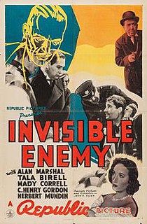 <i>Invisible Enemy</i> (film) 1938 film by John H. Auer