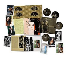 Promotional image showing the contents of the 8-disc box set.