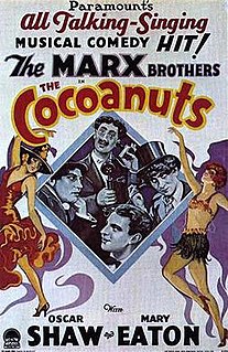 <i>The Cocoanuts</i> 1929 film by Joseph Santley, Robert Florey