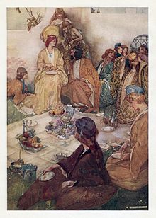 William Russell Flint - W. S. Gilbert - Savoy Operas - Princess Ida 5 (Frontispiece).jpg