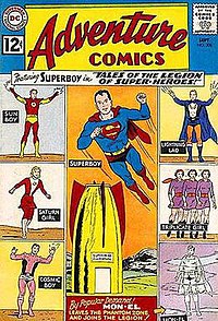 Cover of Adventure Comics #300 (Sept. 1962), which was the first issue of the Legion run. Art by Curt Swan and George Klein. Adv300cover.jpg