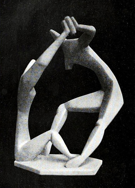 File:Alexander Archipenko, 1912, Dancers, Der Tanz, 24 in. original plaster.jpg