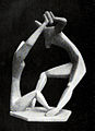 Alexander Archipenko, 1912, Dancers (Der Tanz), 24 in. original plaster. This first version of Dancers was illustrated on the front cover of "The Sketch", 29 October 1913, London