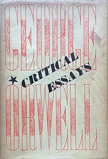 First edition (publ. Secker & Warburg) CriticalEssaysOrwell.jpg