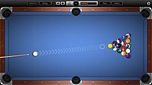 Breaking in 8-ball pool, 2D view Cue Club 2 Screenshot Pool.jpg