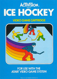 <i>Ice Hockey</i> (Atari 2600) 1981 ice hockey video game published by Activision