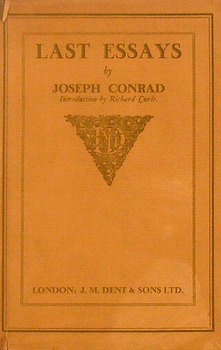 <i>Last Essays</i> 1926 essay collection by Joseph Conrad