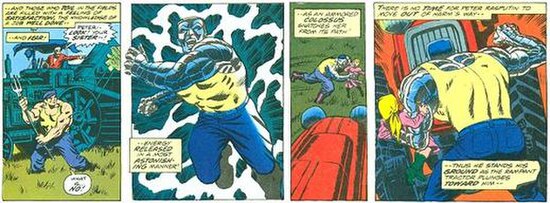 Colossus' first appearance from Giant-Size X-Men #1 (May 1975); art by Dave Cockrum