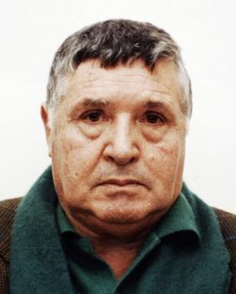 Mugshot of Totò Riina after his arrest in 1993