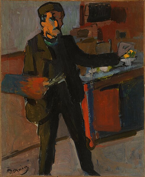 File:Self-portrait in studio by André Derain.jpg