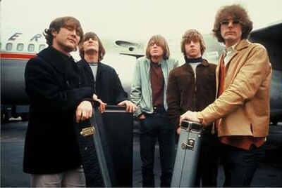 The Byrds in 1965 From left to right: David Crosby, Gene Clark, Michael Clarke, Chris Hillman, and Jim McGuinn