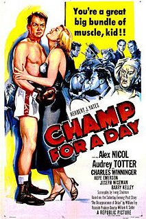 <i>Champ for a Day</i> 1953 film by William A. Seiter