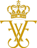 Royal monogram as king[100]
