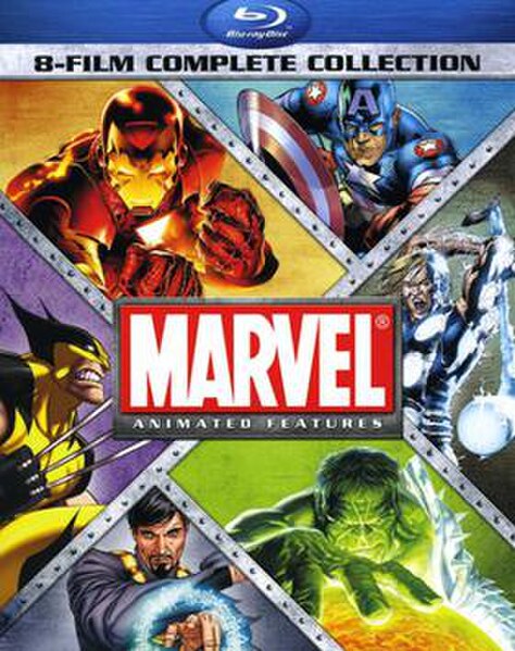 Cover art for the Marvel Animated Features 8-Film Complete Collection