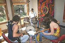 NOVEM at Dark Horse Studio (1973)
L-R: Tom Lewdowski, Dennis Clark, Jaslyn Walker NOVEM-at-Dark-Horse2.jpg