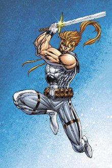 Shatterstar, as seen on the cover of X-Force: Shatterstar #1 (April 2005)Art by Rob Liefeld.