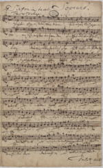 Christ lag in Todesbanden, autograph of soprano voice