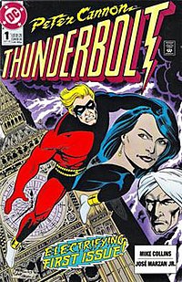 Peter Cannon - Thunderbolt #1 (September 1992), art by Mike Collins and Jose Marzan Jr. DC Thunderbolt -1.jpg