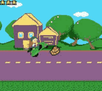 One of the dolls during the first scooter level