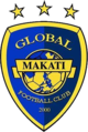 The club's fifth crest, this version was briefly adopted with "Makati" text instead of Cebu when the club renamed itself to "Global Makati F.C." in February 2019.