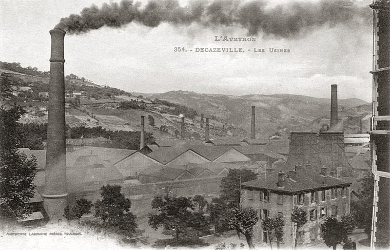 File:L'Aveyron, Decazeville, 1918, Les Usines, CPA.jpg