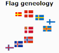Here's an analogous Nordic Cross flag family tree.