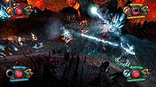 A gameplay screenshot of the game Overlord Fellowship of Evil gameplay screenshot.jpg