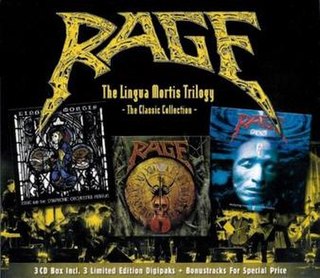 <i>The Lingua Mortis Trilogy</i> 2002 box set by Rage