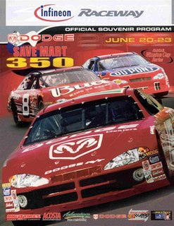 2002 Dodge/Save Mart 350 16th race of the 2002 NASCAR Winston Cup Series
