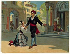 Image 95Cavalleria rusticana – Santuzza pleads with Turiddu, author unknown (restored by Adam Cuerden) (from Wikipedia:Featured pictures/Culture, entertainment, and lifestyle/Theatre)
