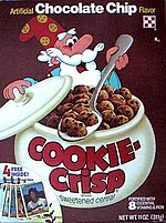 A box of Cookie Crisp from 1984, featuring Cookie Jarvis Cookie Jarvis on the Cookie Crisp box.jpg