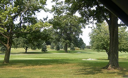 The golf course at the Bloomington Country Club
