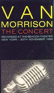 <i>Van Morrison: The Concert</i> 1990 video by Van Morrison