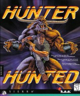 <i>Hunter Hunted</i> (video game) 1996 side-scrolling action computer game released by Sierra On-Line