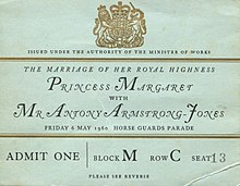 A ticket for the wedding procession Princess-Margaret-Wedding-Ticket.jpeg