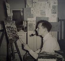 Roy Turner Durrrant di tempat kerja Maret 1954.jpg