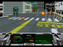 Gameplay screenshot. 32X Metal Head.png