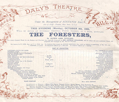 Cast list of 1893 London production Foresters2.jpg