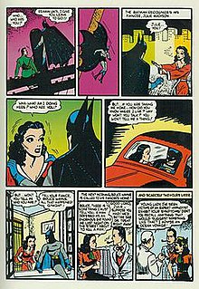 Julie Madison as seen in the early days of the Batman comic books.