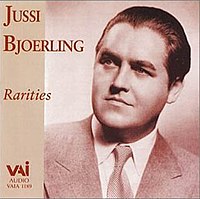 The General Motors Symphony Orchestra can be heard on this and other recordings. Swedish tenor Jussi Bjorling made his American debut on a General Motors Concert. Jussivai.jpg