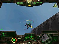 Locking onto an enemy - this shows the first-person perspective of the game. Locking onto an enemy - Uprising- Join or Die.jpg