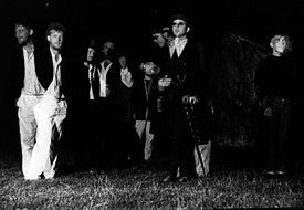 Змееносец в 1987 году. Слева направо - Пит Кузер, Пэт Д'Арси, Майк Винс, Джон Казинс, Ксавье Тутен