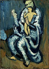 Pablo Picasso, 1902, Maternite (Motherhood), Private collection Pablo Picasso, 1901-02, Maternite (Motherhood), Private collection.jpg