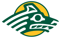 Мужской хоккейный атлетический логотип Alaska Anchorage Seawolves