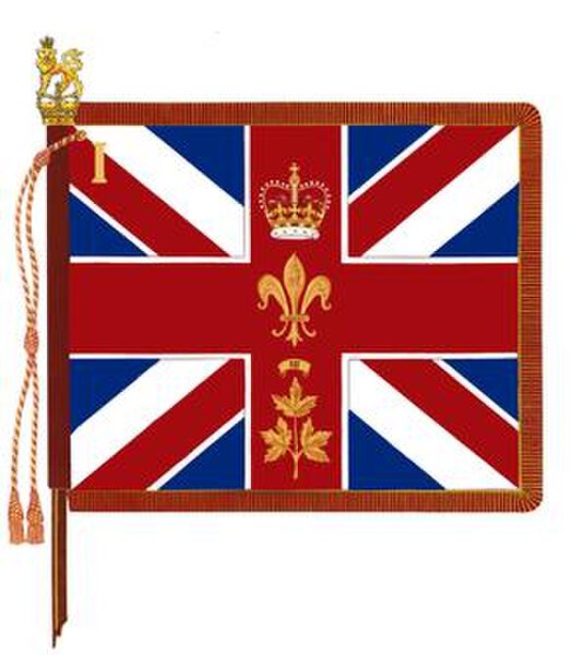Regimental colour of the 1st Battalion, The Canadian Guards